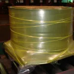 Bobina de metal asegurada con película estirable VCI para prevenir la corrosión