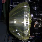 Diferentes ángulos de rotor de freno protegidos por la cubierta del contenedor VCI
