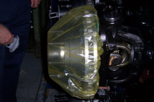 Diferentes ángulos de rotor de freno protegidos por la cubierta del contenedor VCI