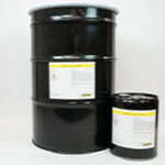 55-gallon drum and 5-gallon pail of ZERUST Axxanol 758-NV.