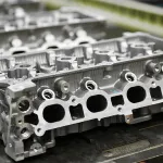 Motor recubierto con ZERUST Axxanol 758 Aceite VCI en una línea de producción.
