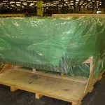 Car panels packed in ICT510C-SMM1 non-amine VCI film prior to crating for shipment.