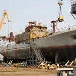 La oxidación de los barcos durante la construcción resalta la necesidad de VCI para la construcción naval.